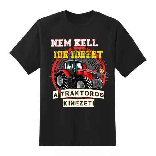 massey ferguson - tu nie je treba cenovania.... čierne tričko