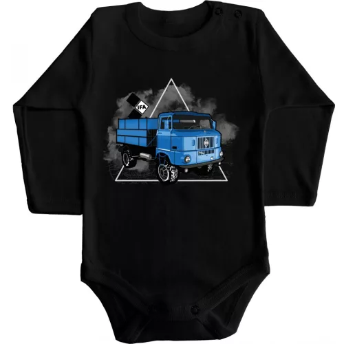 ifa modrá body pre bábätká čierna dlhý rukáv