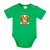 pes krátkym rukávom body pre bábätká zelené