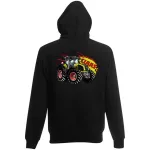 detský sveter na zips claas axion - čierny