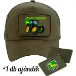 john deere military zelená baseballová čiapka vymeniteľná zápatka