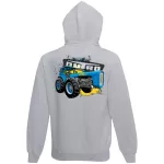 detský sveter dutra na zips - šedý
