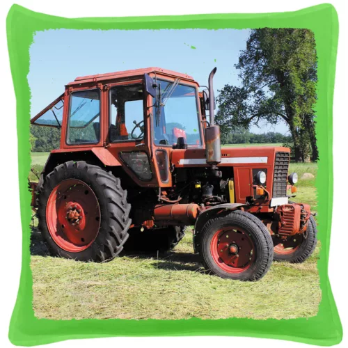 mtz strana 82 zelený vankúš z bavlny