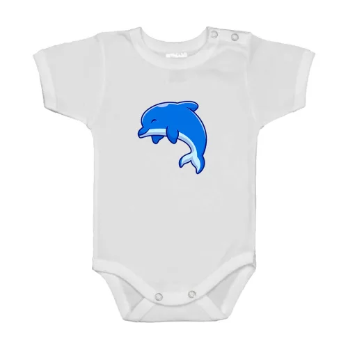delfín biely body s krátkymi rukávmi
