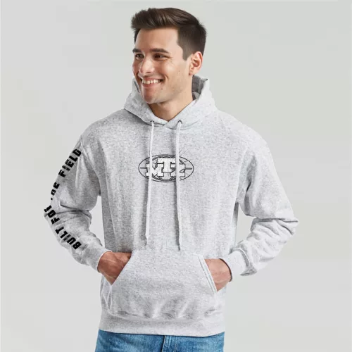 sveter mtz style s klokaním vreckom v svetlo šedá farbe