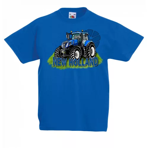new holland detské tričko modré