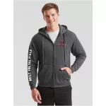 sivá mikina so zipsom massey ferguson style