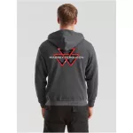 sivá mikina so zipsom massey ferguson style