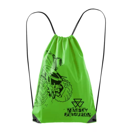 zelený batoh massey ferguson čierna obrys