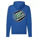 land rover modrá mikina na zips
