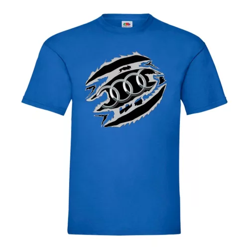 audi modrá košeľa