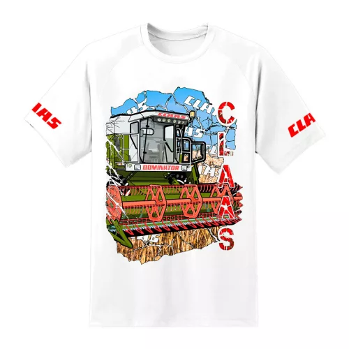 biele tričko claas dominator