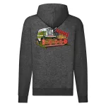 claas dominator zips tmavá šedá mikina