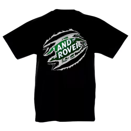 detské tričko land rover čierna