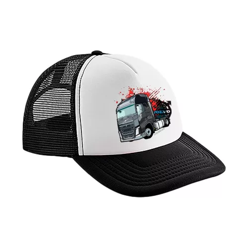 čierna biela ​​baseballová čiapka volvo