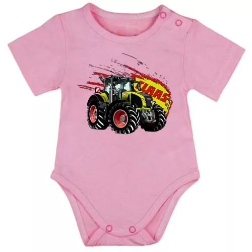 claas axion body pre bábätká ružová krátky rukáv