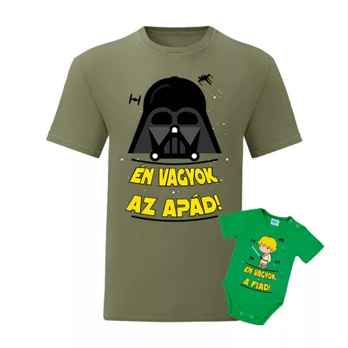 som tvoj otec! sada/zelené tričko so zeleným body chlapeckom (s dopravou zdarma)