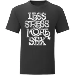 less stress...čierna tričko