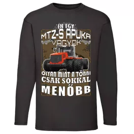 som mtz dad tričko /mtz-3623/ dlhý rukáv čierna
