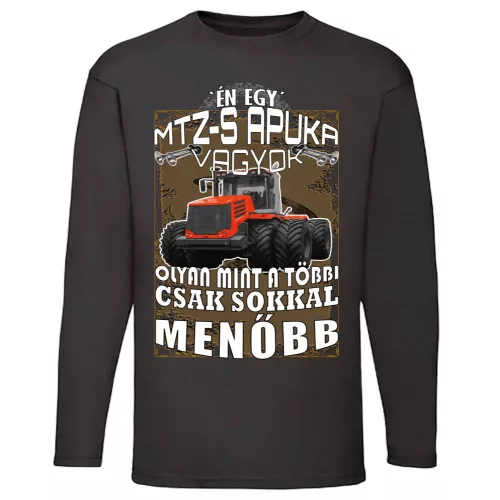 som mtz dad tričko /mtz-3623/ dlhý rukáv čierna