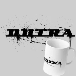 dutra obrysový biely hrnček