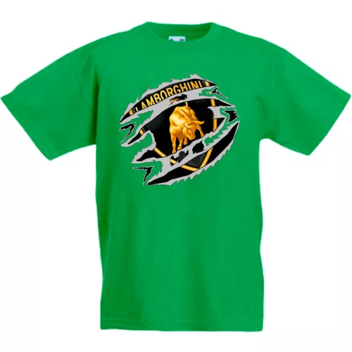 zelené detské tričko lamborghini