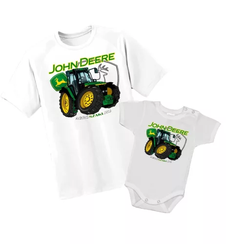 zelený traktor biely agro páry sada s korbou - doprava zadarmo!