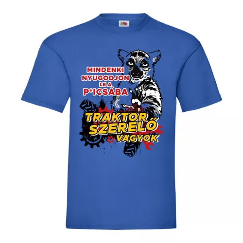 všetci sa upokojte modré tričko (mechanik traktorov)