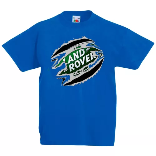 detské tričko land rover modré