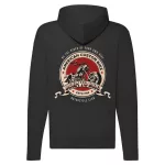 a. born to ride motorcycle mikina na zips, čierna