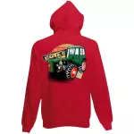 malý detský sveter dutra na zips - červený