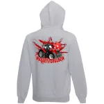 detský sveter na zips massey ferguson - sivý