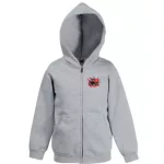 detský sveter na zips massey ferguson - sivý
