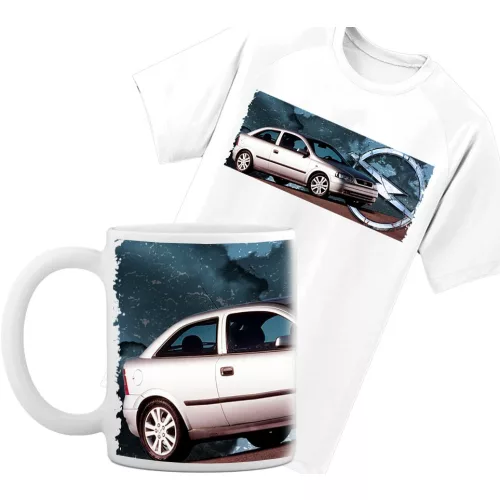 súprava hrnček-trička opel astra