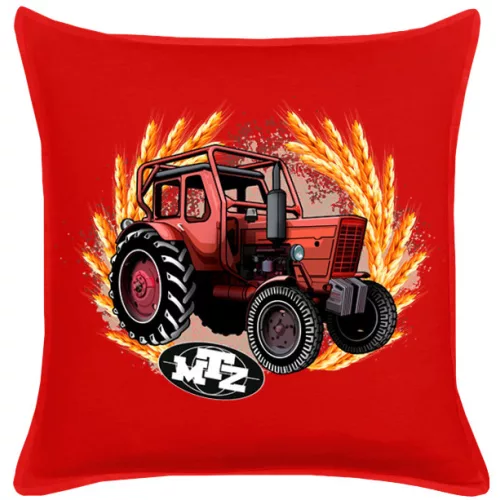 mtz 50 červený bavlnený vankúš