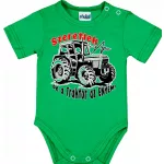 ľúbim ťa ocko, ale traktor je môj! detské telíčko červené