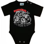 ľúbim ťa ocko, ale traktor je môj! detské telíčko červené