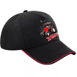 belorus baseball čiapka čierna s červeným lehom