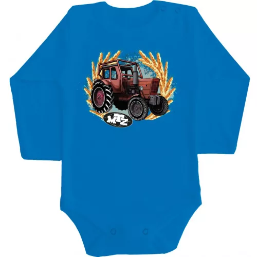 mtz body pre bábätká modrý dlhý rukáv