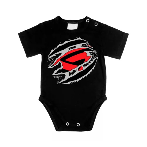 belorusko čierne dojčenské telo s krátkym rukávom