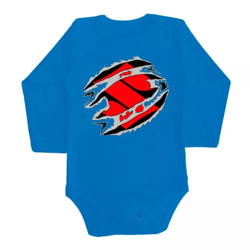 suzuki modrá dlhý rukáv dojčenské body