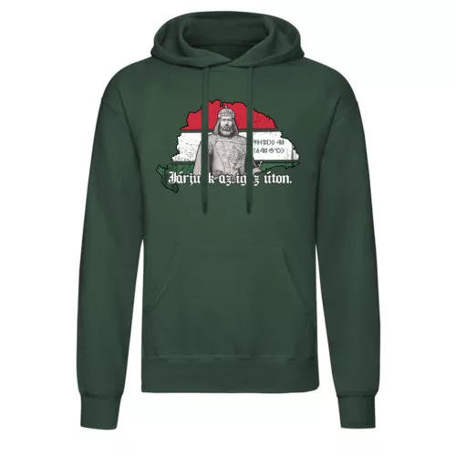 svetre s klokaními vreckami v poďme po správnej ceste (zelený)