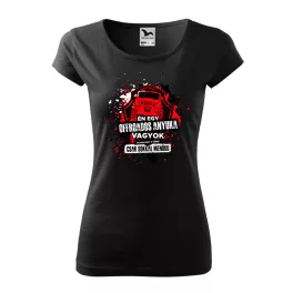 som offroad mama vzorované čierne dámske tričko