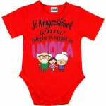 je dobré byť starým rodičom! detské body dievčenské červené