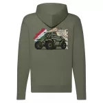 csaba light tank sveter na zips (zelený)