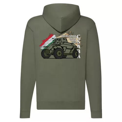 csaba light tank sveter na zips (zelený)