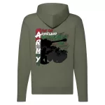 army maďarský sveter na zips (zelený)