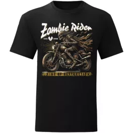 zombie rider tričko čierne