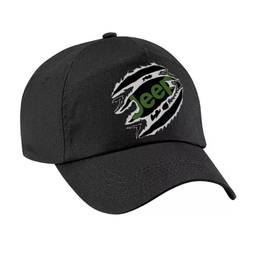 baseball čiapka jeep z čiernej látky