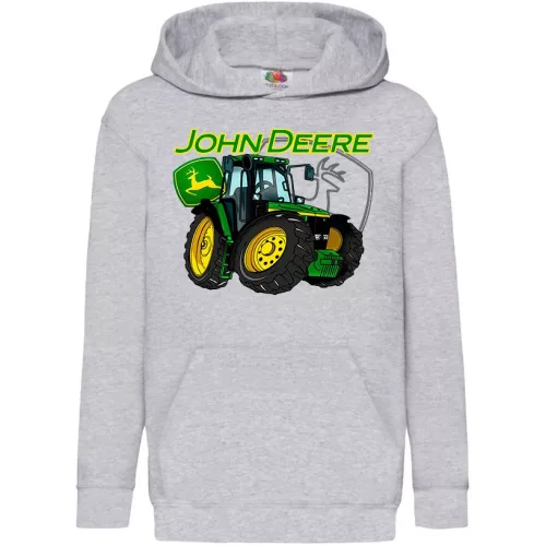 detský sveter tractor zelená - sivý